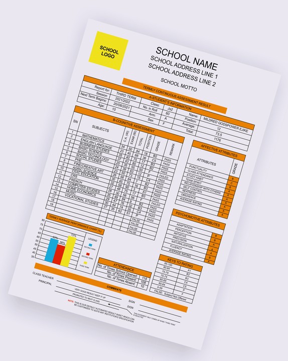 Result Broadsheet Screenshot